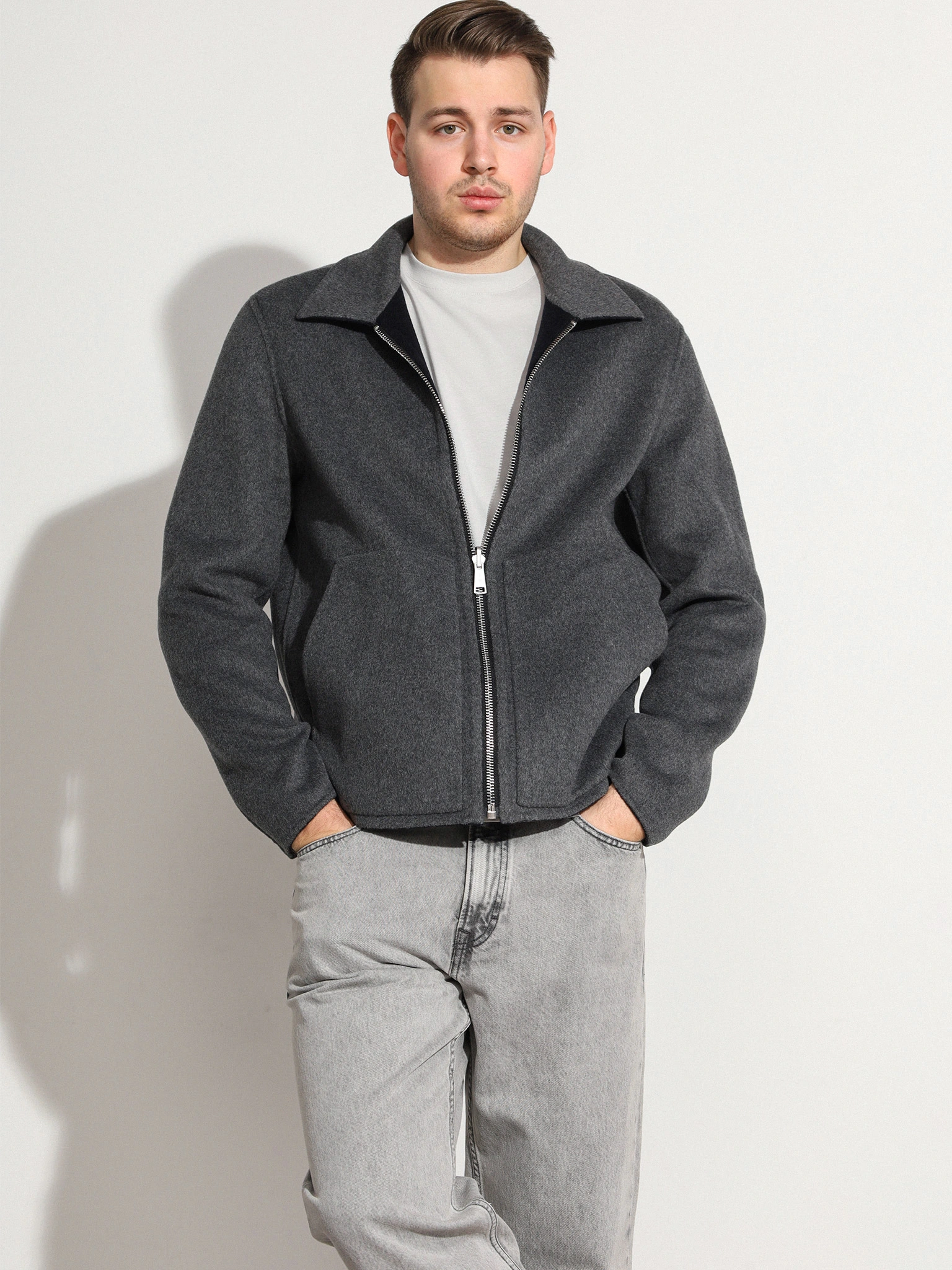 Куртка двусторонняя из смесовой шерсти